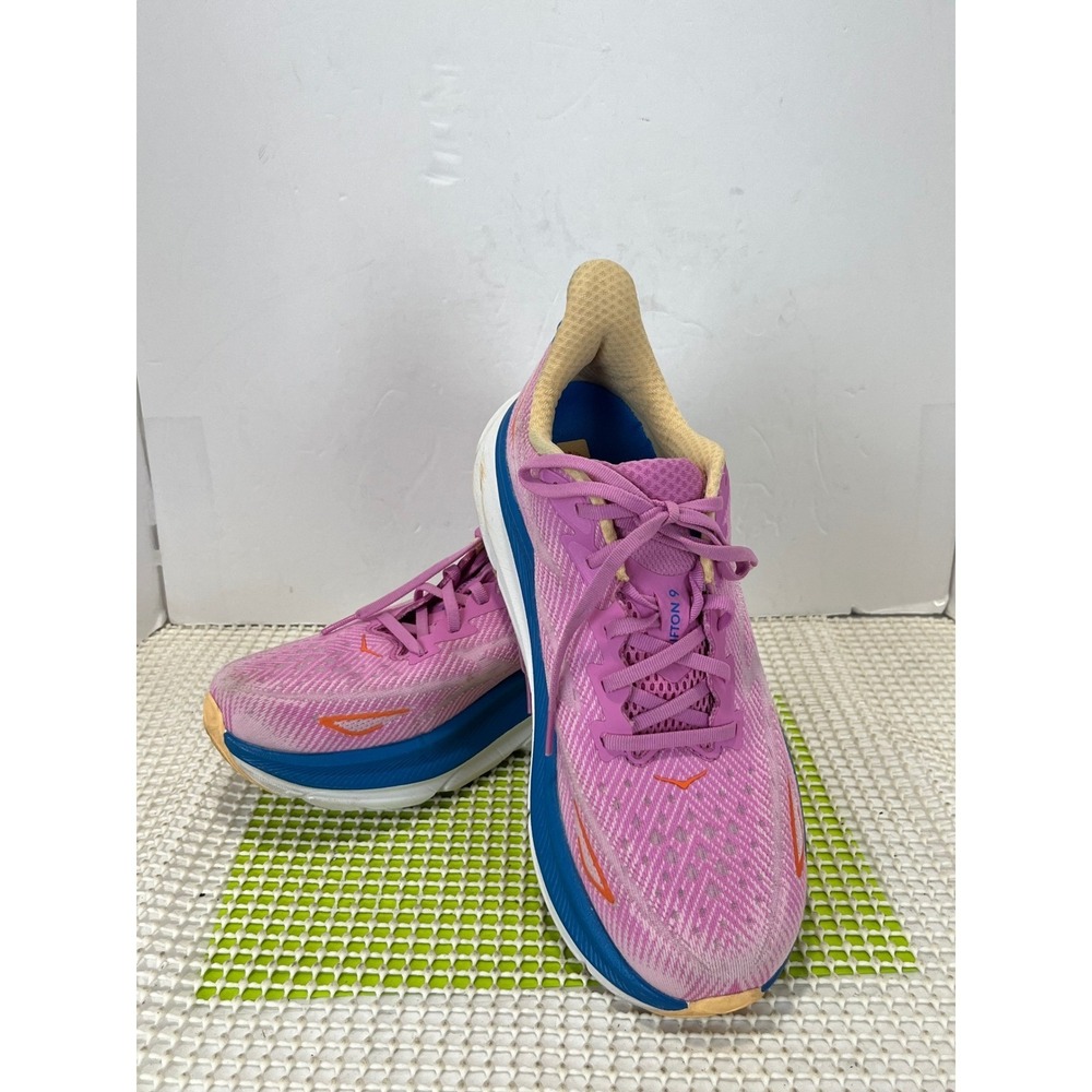 Hoka Clifton 9 Running Shoes Women's 10 Pink Purple Lavender 1127896
